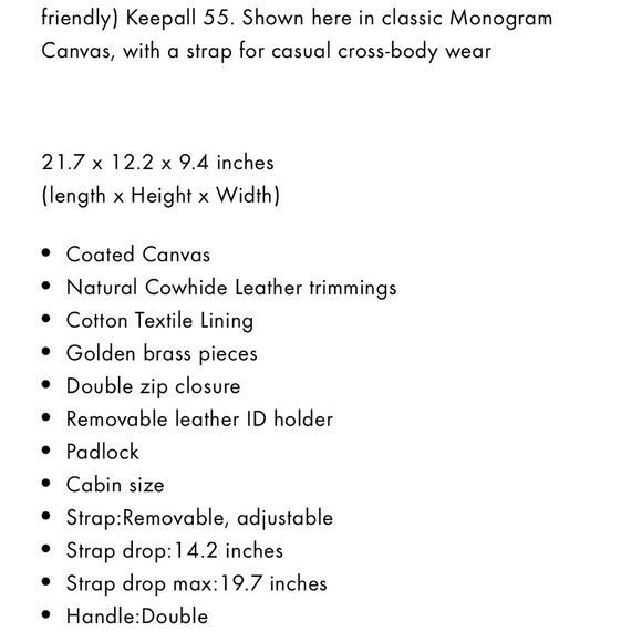 Louis Vuitton Keepall Bandoulière 55 - Picture 4 of 13